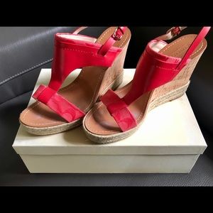 Coach Cork Platform Wedge Sandle